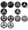 HUHAV1 1pcs Front Grille Badge Star Emblem Logo For Mercedes Benz W245 B200 B250 W204 C300 C250 C350 GLK X204 GLK300 GLK350