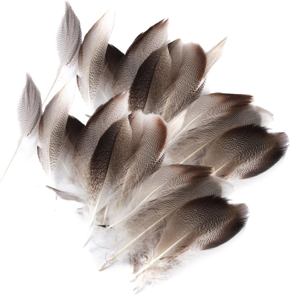 40 шт. перья дикой утки для изготовления шапки-маски 913 см