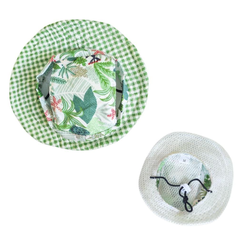 Cute Fruits Plants Dog Fisherman Hat Strawberry Lemons Breathable Pet Cat Sun Hat Comfortable Adjustable Dog Sunscreen Hat