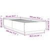 VidaXL Cadre de Lit avec Lumières LED, Lit Simple avec Sommier à Lattes, Lit Adulte de Chambre, Moderne, Chêne Sonoma 90x200 3209634