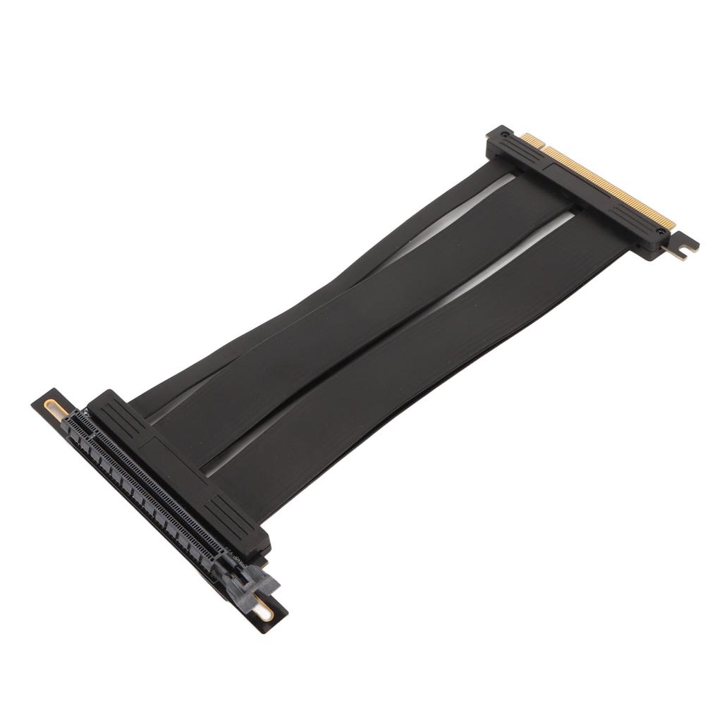 Graphics Card Extension Cable PCIE 4.0 X16 Riser Cable 90 Degree High Speed Flexible Riser Cable for PCIE 3.0
