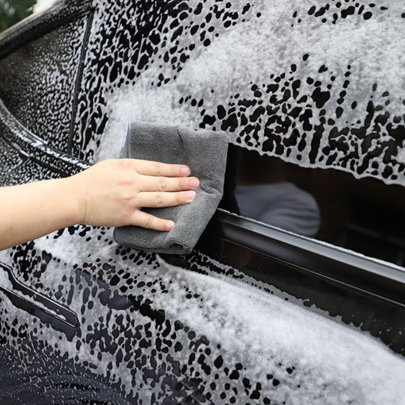 CEJ1 2025 Hot For Benz Suede Towel Car Cleaning Soft Brush Care Accessories for Mercedes Benz AMG W211 W203 W204 W210 W124 AMG W202 C