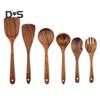Деревянная кухонная утварь Бытовая лопатка Ложка для супа Ложка для смешивания Антипригарная кухонная утварь с защитой от царапин для повседневного использования