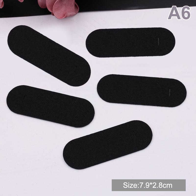 100 шт. овальные нетканые зажимы с каплевидными защелками, проставки, прямоугольные фетровые подушечки, нашивки