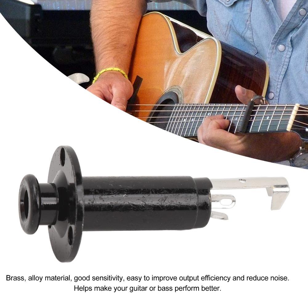 Metal Endpin Output Jack 6.35mm Electric Guitar Output Jack Output Jack Socket  Electric Guitar
