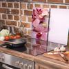 GLASS CUTTING BOARD 2x 30x52 FLOWERS
