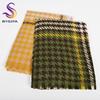 Green Yellow Plaid 100% Wool Scarves Pashmina Thicken Women Winter Soft Long Scarf Shawl Fashion Short Tassel Warm Neck Scarf
