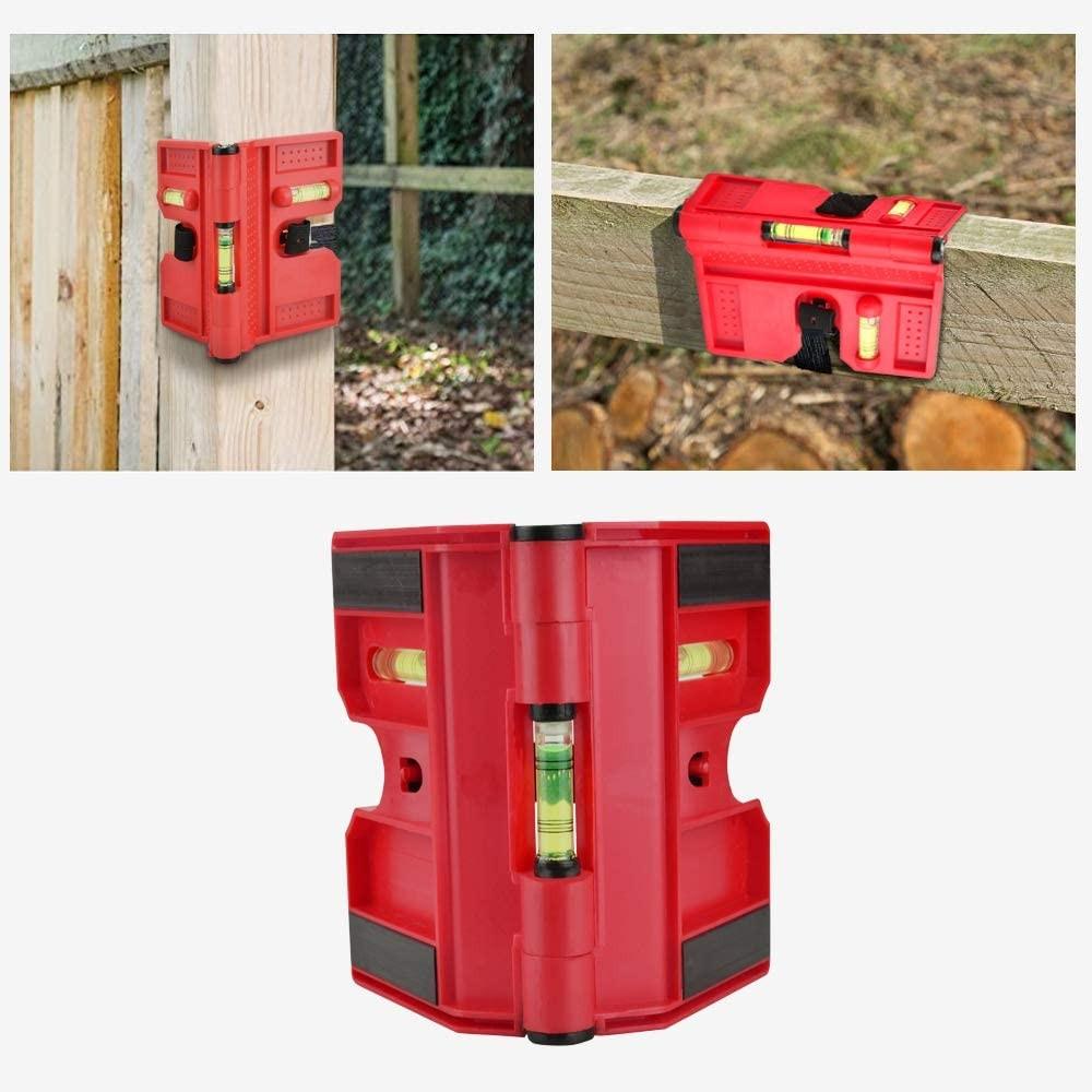 Горизонтальный заборный уровень измерительный столб магнитный красный вертикальный