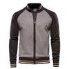 Mens Slim Fit Color-Block Knit Cardigan Sweater Winter Casual Long Sleeve Cotton Blend