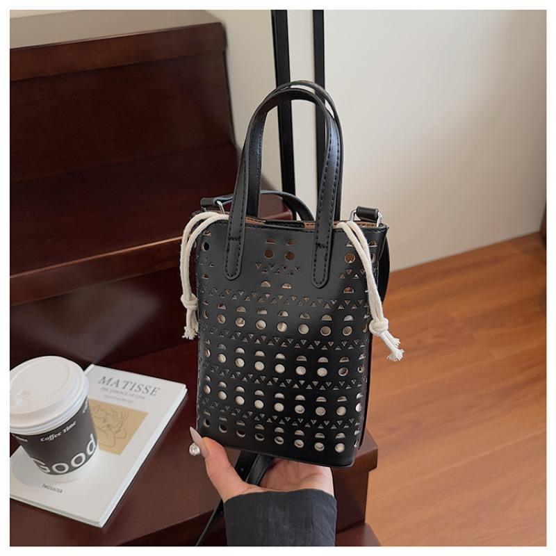 Нишевая сумка женская новая летняя мода полая сумка-мессенджер сумка для мамы портативная сумка для мобильного телефона