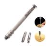 1Set Mini Hand Drill Woodworking Tools Drilling Rotary Tool Manual Twist Drill Bit Watchmaker Pin Vice Watch Repair Tools