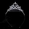 Элегантное сердечко со стразами для маленьких девочек, свадебная тиара принцессы с короной, повязка на голову