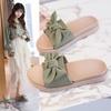 Women Summer Sandals New Flat-bottomed Beach Shoes Anti-slip Bow Increases The Thick-soled Shoes and Drags Women Breathable