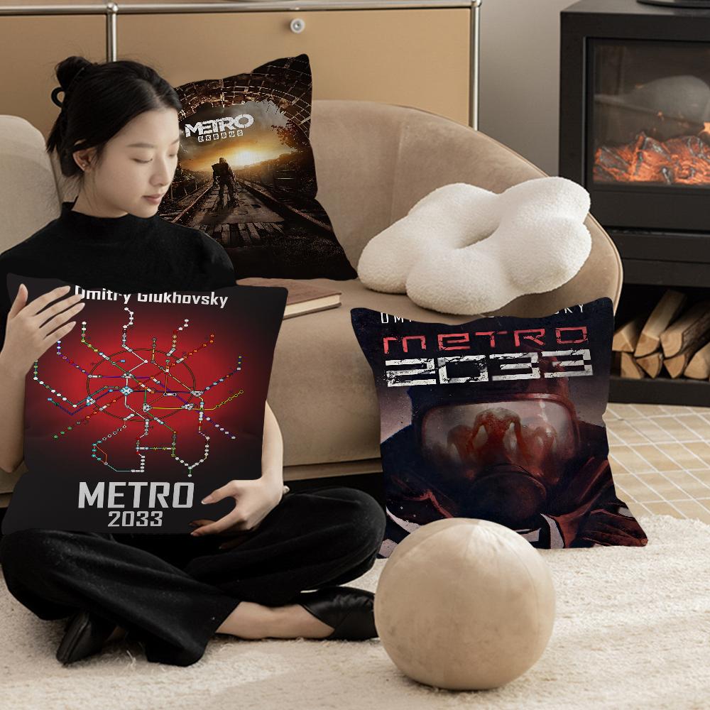 M-Metro 2033 Аниме Видеоигра Наволочка Мультяшный Подарок Чехол для Подушки Спальня Дом Диван Стул Сиденье Декор Наволочка