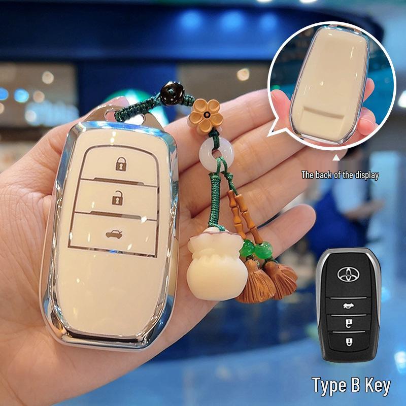 Чехол для ключа Toyota для Camry, Corolla, RAV4, Land Cruiser, Avalon и Viloran (Женская версия).