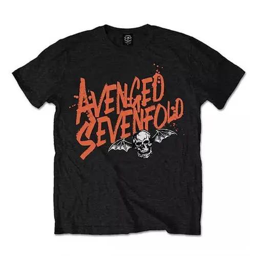 Металкор Avenged Sevenfold Рок-футболка Мужская Женская 100% Хлопок Большой Размер Уличная одежда Летняя Оверсайз Свободная Круглый вырез Унисекс Футболки
