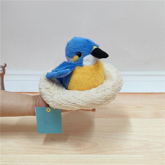 Милый плюшевый кулон в виде птицы, мягкая плюшевая игрушка, попугай, кряква, утка, брелок, плюшевый аксессуар для рюкзака, подарок для детей, любителей птиц