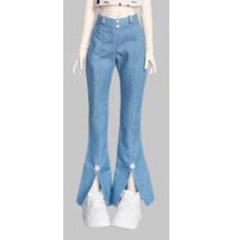 Cute Doll Trousers Elegant Doll Clothes Bell-bottoms Jeans Pants for 1/3 1/4 1/6 30/45/60cm Doll