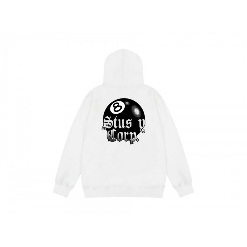 Mens Unisex Hooded Sweatshirt Letter Print Loose Fit Casual Top