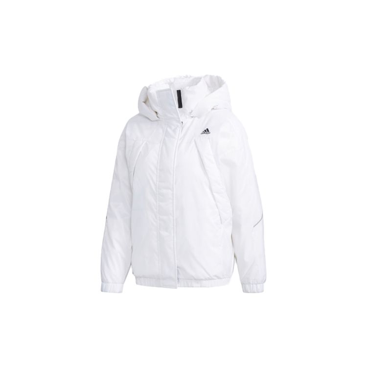 Adidas W Field Down PK Outdoor Warm Hooded Down Jacket Winter Women Jacket White EC7477