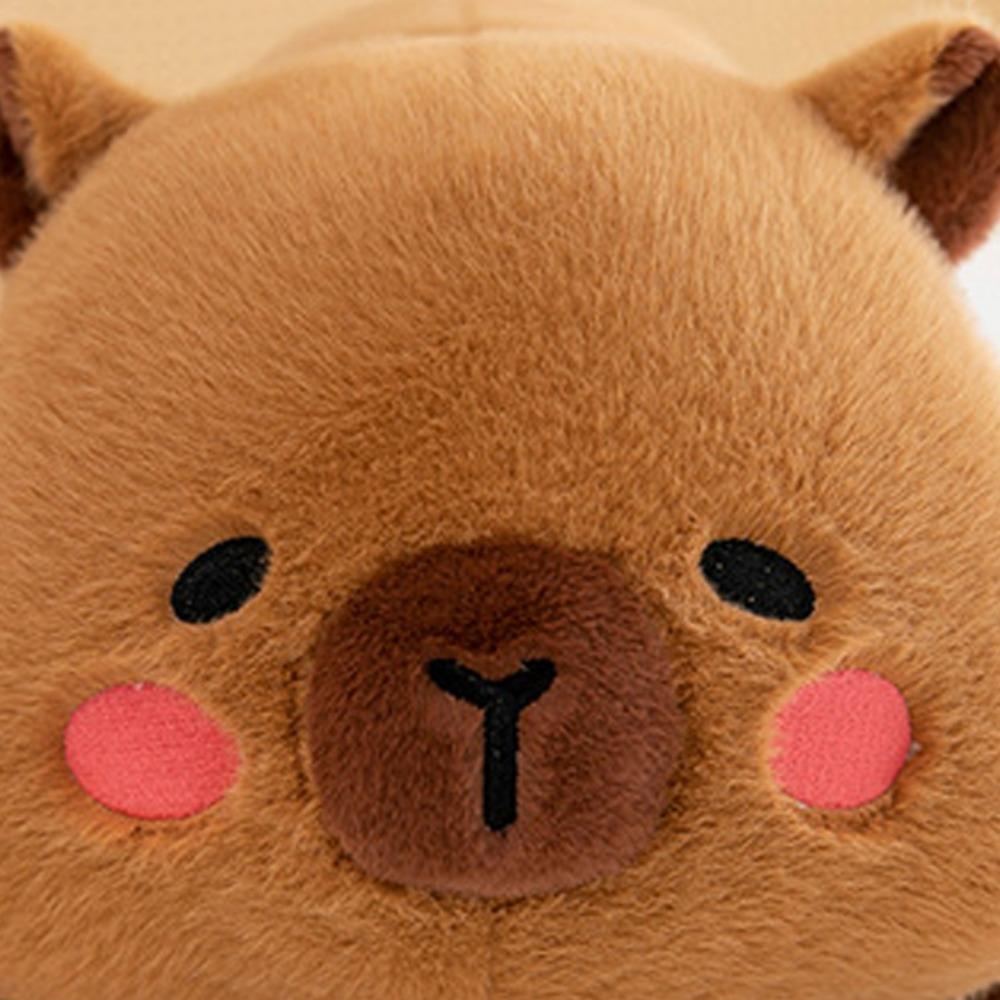 Pillow Capybara Plush Doll Fluffy Capybara Stuffed Doll Capybara Plush Toy  Friends Holiday Present