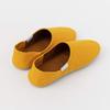 Babouche Canvas Large Mustard Yellow HOME Shoes, (25-27cm), [ABE SHOES]