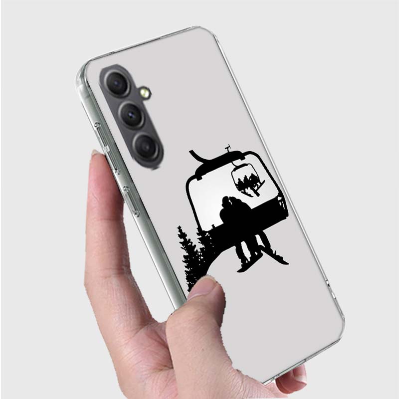 Skiing Snow Snowboard Ski Phone Case for Samsung A16 A26 A36 A56 A17 A37 A57 A07 A06 A02S A03 A04S A05S Galaxy Note 20 10 A50S A