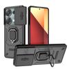 For Poco M6 Pro 4G Case Magnet Holder Ring Armor Back Cover Poko Poxo Little M 6 Pro M6Pro PocoM6Pro 4G Slide Lens Protect Funda