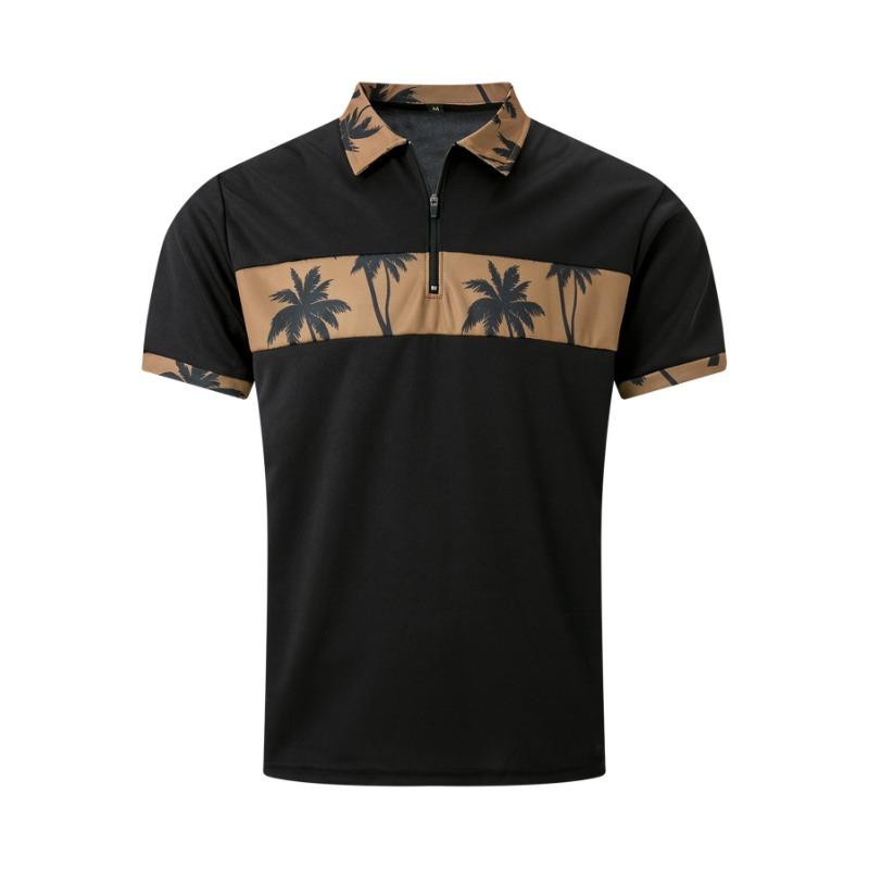 Мужской повседневный комплект с принтом и короткими рукавами