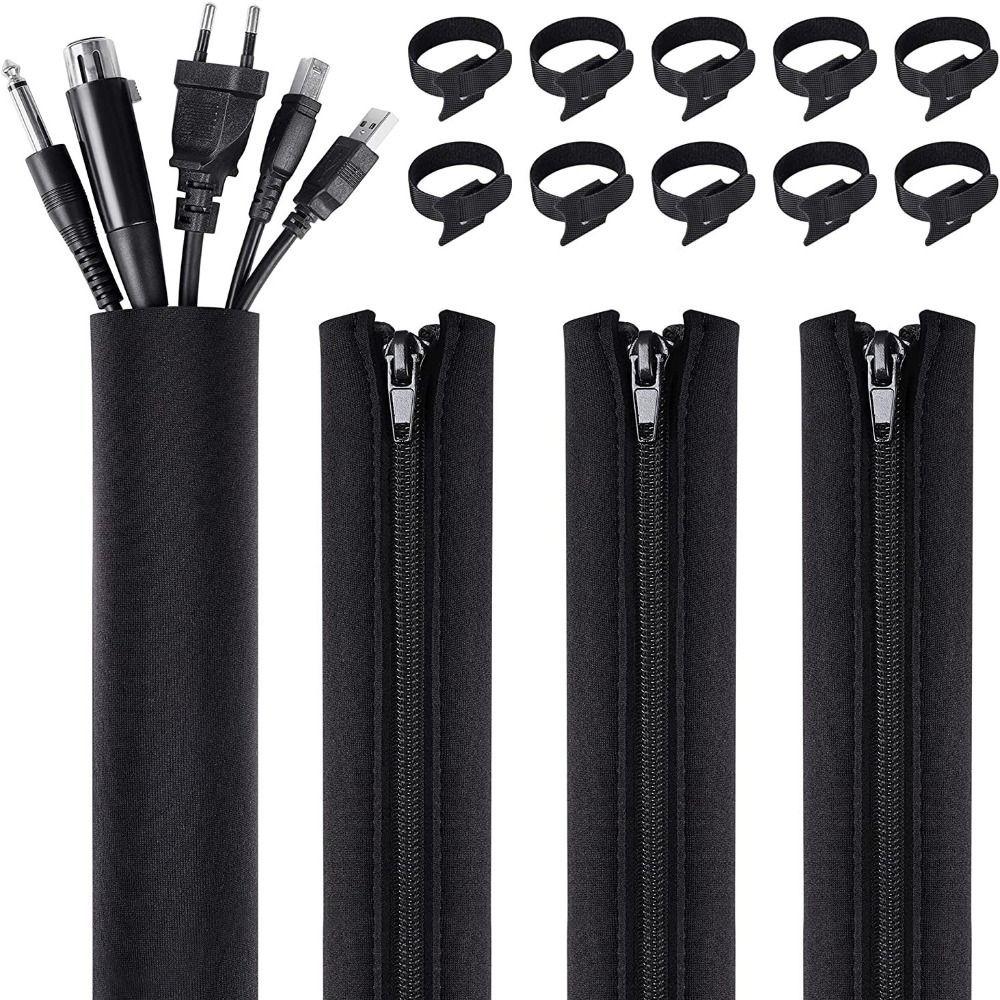 Data Cable Cable Management Sleeve Neoprene Network Cable Organizer  Computer Setup