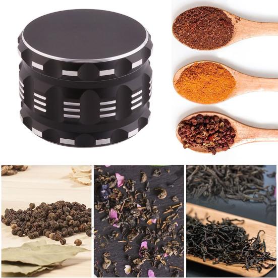 Мини-мельница для специй Yousheng, герметичная ручная мельница с острыми зубьями, портативная дробилка для трав для специй, цветов, шафрана, кунжута, кухонный инструмент