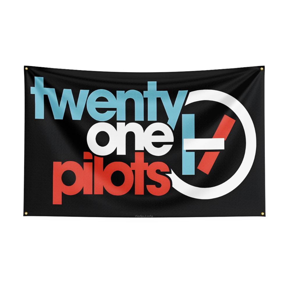 3x5 футов Тяжелый Флаг Рок-группы T-Twenty-One-Pilots Полиэстер Цифровая Печать Баннер для Стены Спальни Наружный Гобелен Декор
