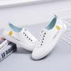 Летняя обувь, белые кроссовки, модные сетчатые женские туфли на плоской подошве со шнуровкой, удобная спортивная обувь с отверстиями, дышащая повседневная обувь