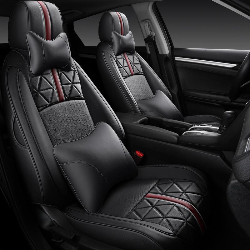 Honda Civic 5-Seater Custom Car Seat Cushion & Cover for 19-21 Models - All-Season, Full Coverage