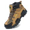 Мужские походные ботинки для улицы, рабочие, противоскользящие, устойчивые, амортизирующие, для горных тренировок, для отдыха, кроссовки, удобные для ходьбы, ботинки с высоким верхом