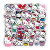 Наклейка My Melody Hello Kitty Набор из 50 водонепроницаемых наклеек Hello Kitty Наклейки для фургонов Чемодан Гитара Машина Мотоцикл Велосипед Шлем Скейтборд