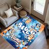 Christmas Penguins Celebration Customized Name Carpet Perfect for Balcony Playrooms Game Room Dining Room Antislip Carpet Anime Office Decor