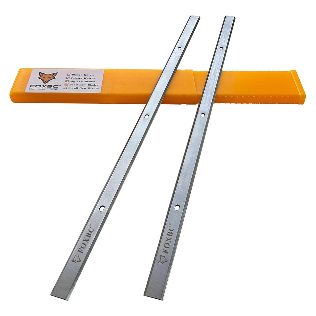 FOXBC 12-1/2-дюймовые строгальные ножи для строгальных станков Delta 22-560, 22-565, TP305, TP400LS, замена 22-562 - Набор из 2 шт.