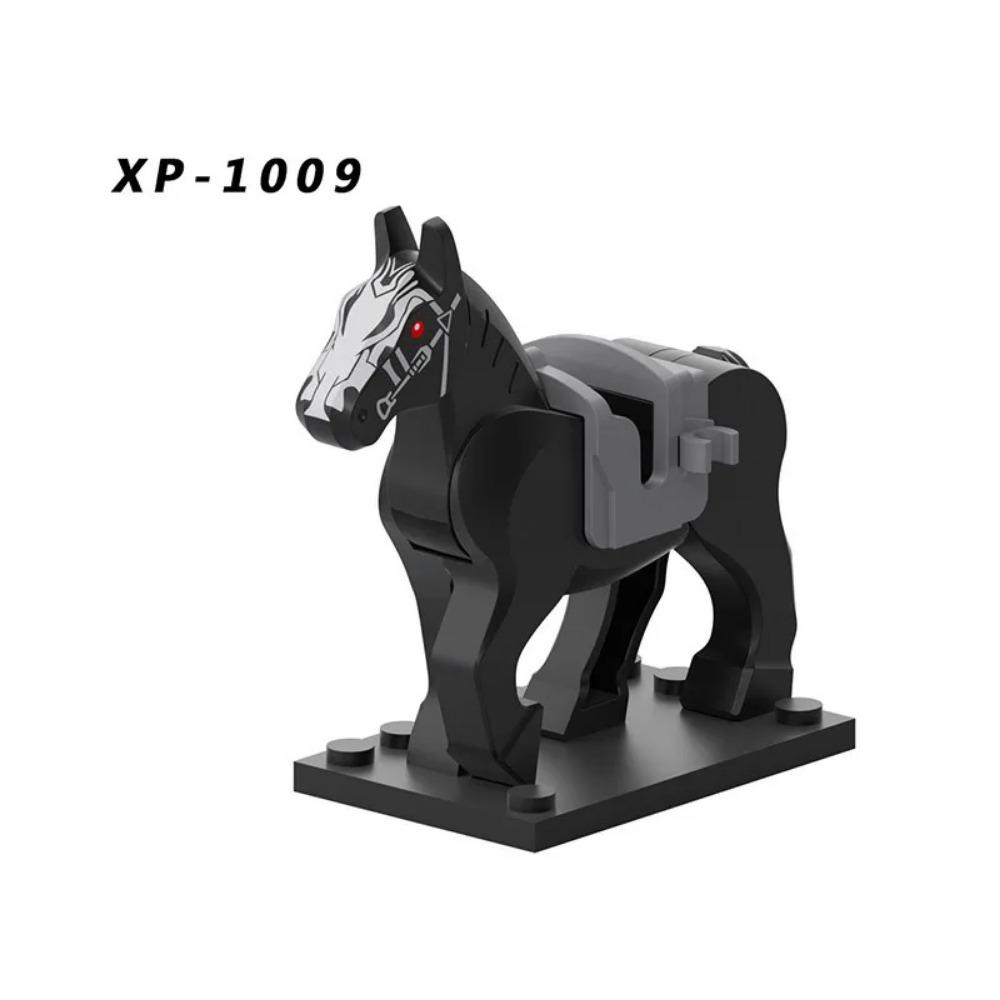 Военные Средневековые Строительные Блоки Фигурки Солдат Рыцарская Экипировка Аксессуары для Животных Маунт Броня Боевой Конь Мини Кирпичики MOC