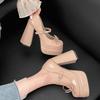 Autumn Platform Thick Heel Women Mary Jane Shoes Fashion Butterfly-knot Shoes Ladies Outdoor Dress Pumps
