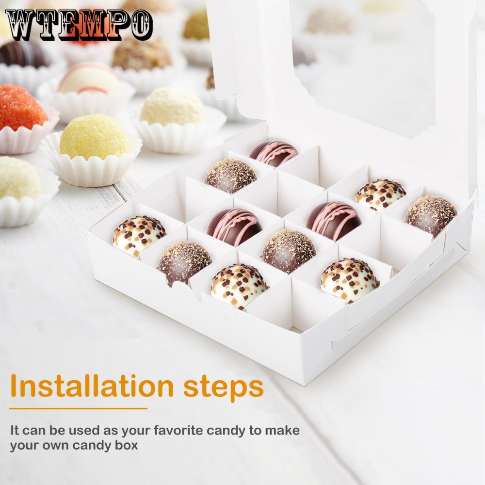 15 шт. Подарочная упаковочная коробка с окном, подарочные коробки с 16-секционным разделителем и функцией быстрой сборки, витрина для хранения ювелирных изделий, презентация