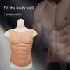 Silicone Muscle Suit Cosplay Muscle Suit Sleeveless Easy To Wear Simple Version Fake Abdominal Muscles