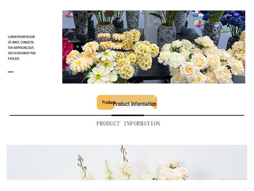 Свадебный декор из шелковых цветов шампанского - Искусственные элементы цветочного оформления потолка и прохода