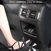 For CRV 2017-2022 Rear Air Condition Vent Outlet Cover Trim Sticker, Carbon Fiber Grain Style Interior Decorative Panel Frame Accessories for Honda