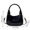 Solid Color French Underarm Bag Elegant Texture Handbag Storage Bag PU Hobo Bag  Daily