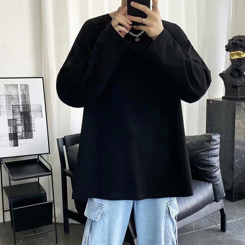 2023 Men's Slim Fit V-Neck Long-Sleeved T-Shirt for Spring and Autumn