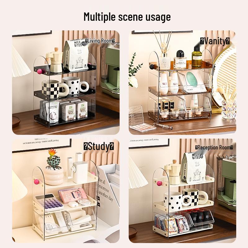 Высококлассная стойка для хранения косметики в китайском стиле для макияжа и средств по уходу за кожей