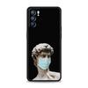Cartoon Statue Abstract Art Phone Case For Oppo Reno 13 12 11 10 7 F Find X5 X6 A98 A80 A79 A78 A57 A54 A31 A17 Pro 5G Soft TPU