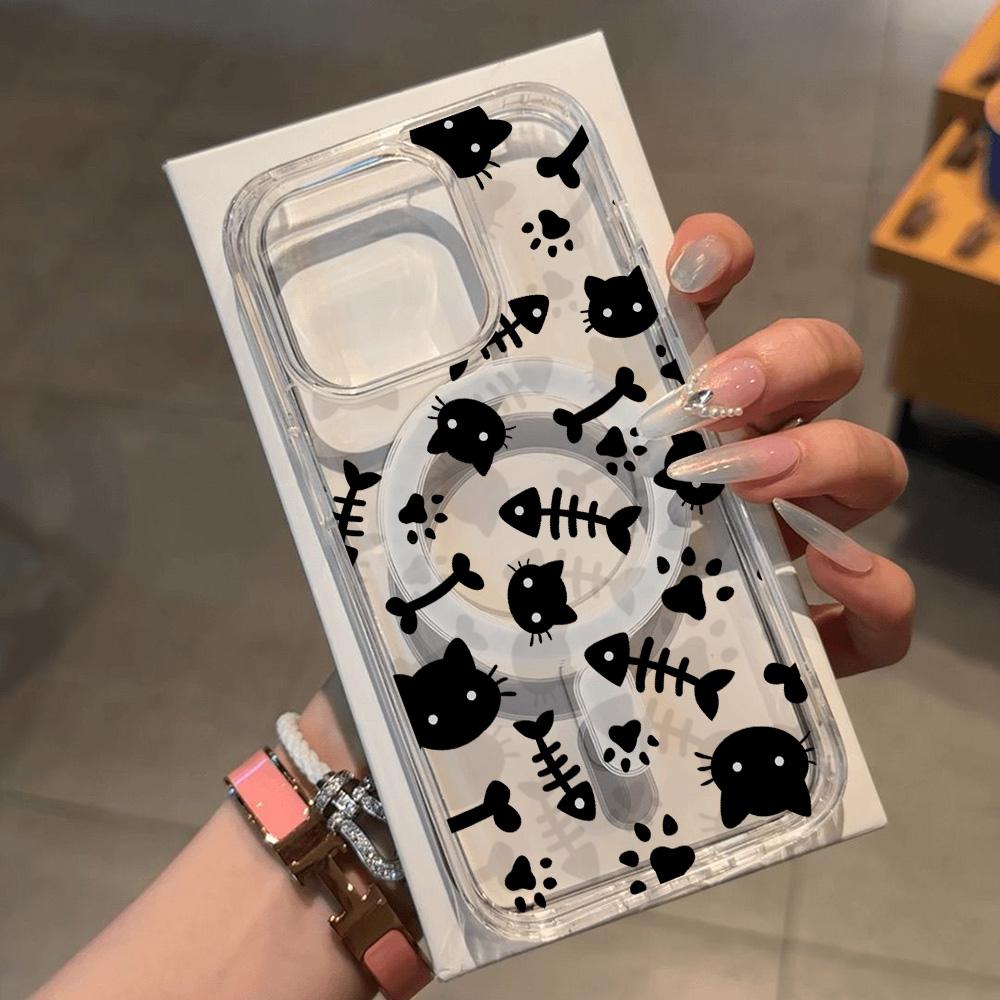 Магнитный чехол для телефона для iPhone 11 12 13 iPhone 13 14 15 Pro 15 16 Pro Max Samsung A15 A16 A25 A26 A55 A56 S25 S24 S22 S23 Ultra S25 Edge
