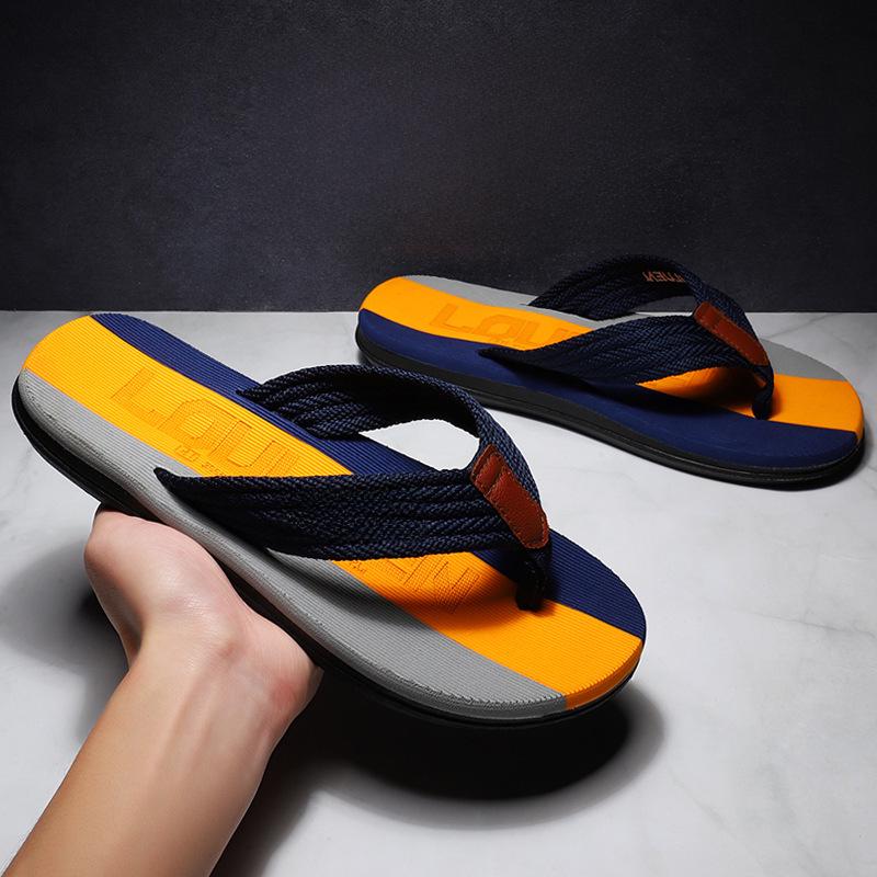2025 Мужские пляжные шлепанцы на толстой подошве: Стильные летние сандалии для активного отдыха